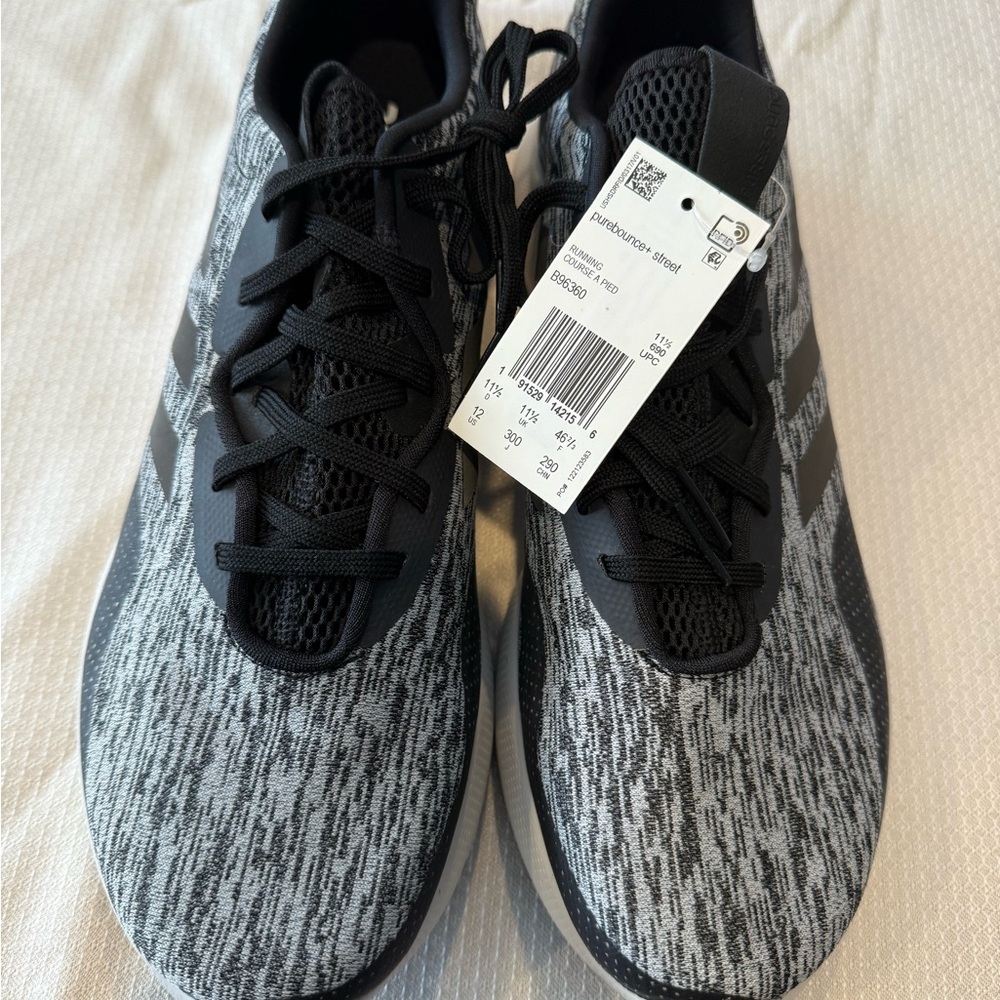 Brand new Adidas renounce+ street, sneakers size men’s 12. Black and gray.